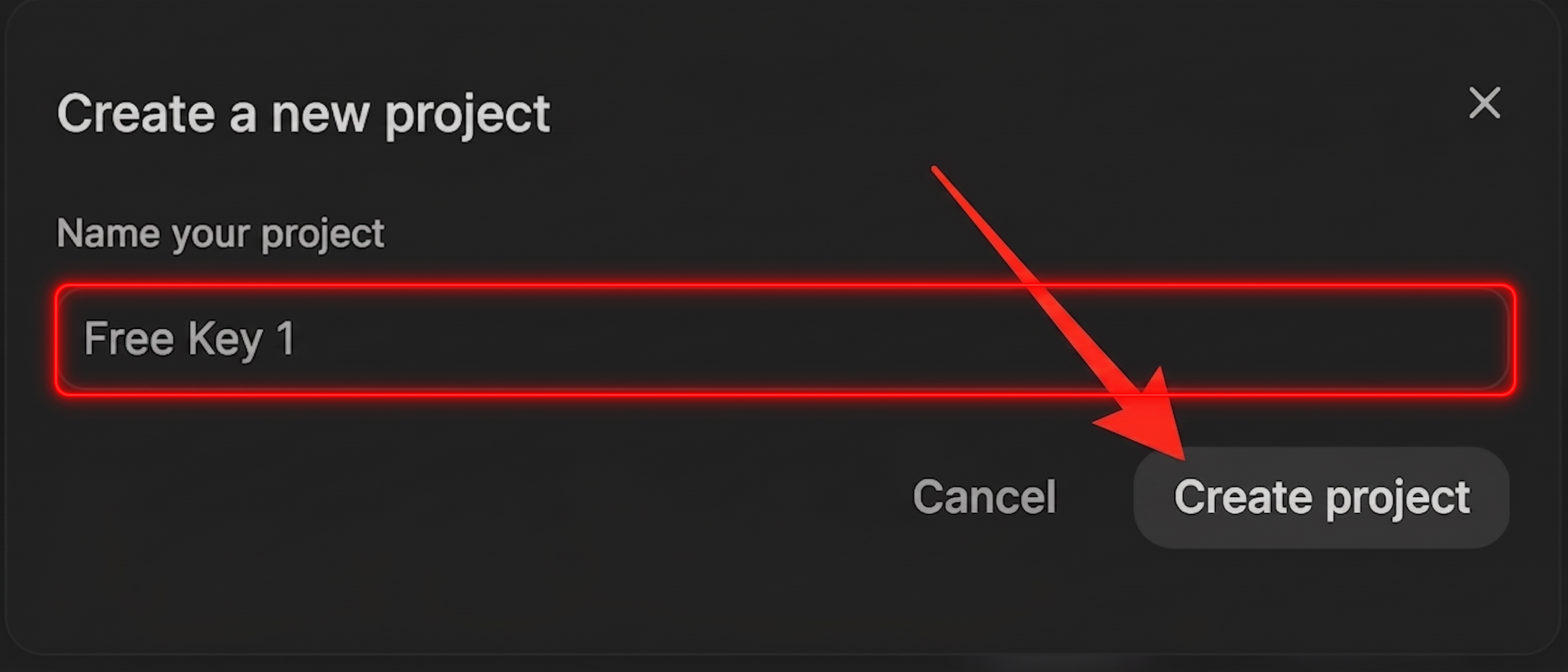 Naming the project