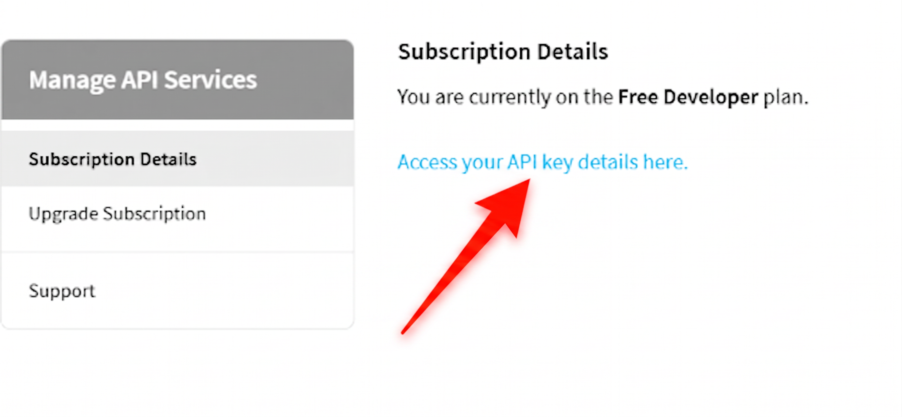 After subscribing you land here