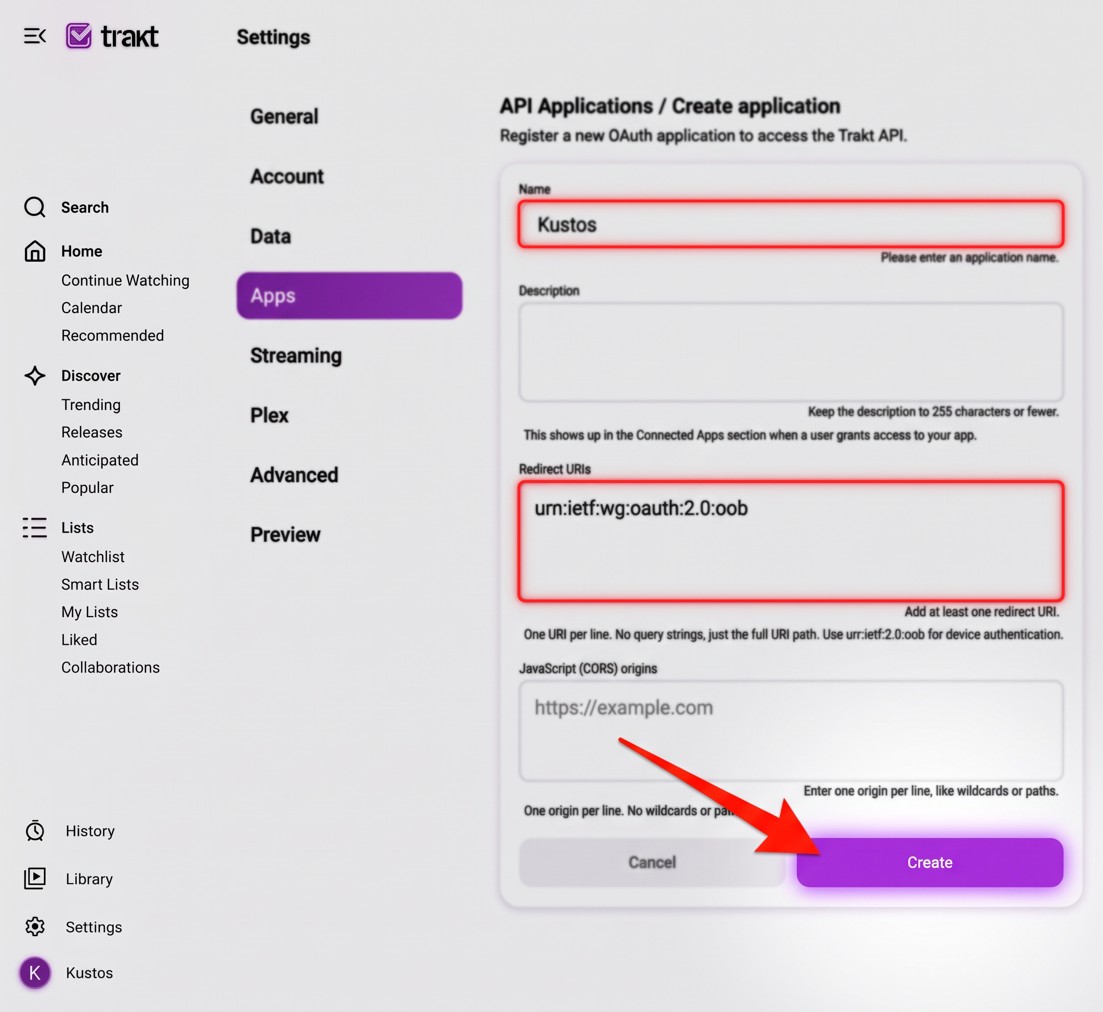 The red outlines mark the only two fields you have to fill